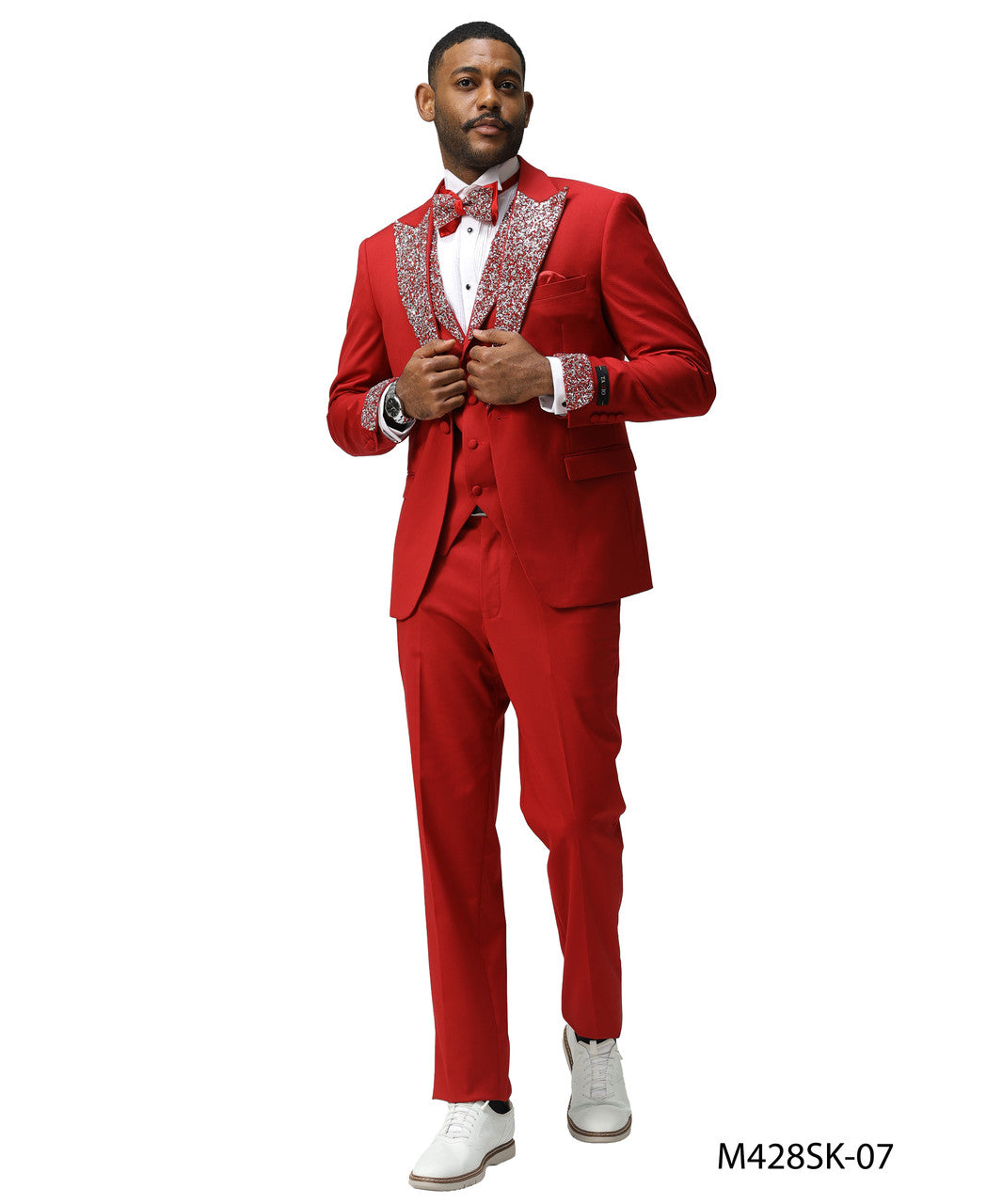 Tazio 4 Piece Crystal Suit / Tuxedo