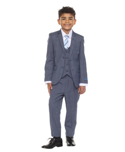Perry Ellis Boy's 5pc Glenplaid Suit