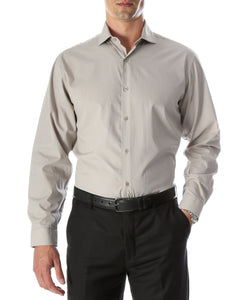 Daniel & Elissa Gray Slim Fit Cotton Blend Dress Shirt Large Daniel & Elissa Gray Slim Fit Cotton Blend Dress Shirt Large