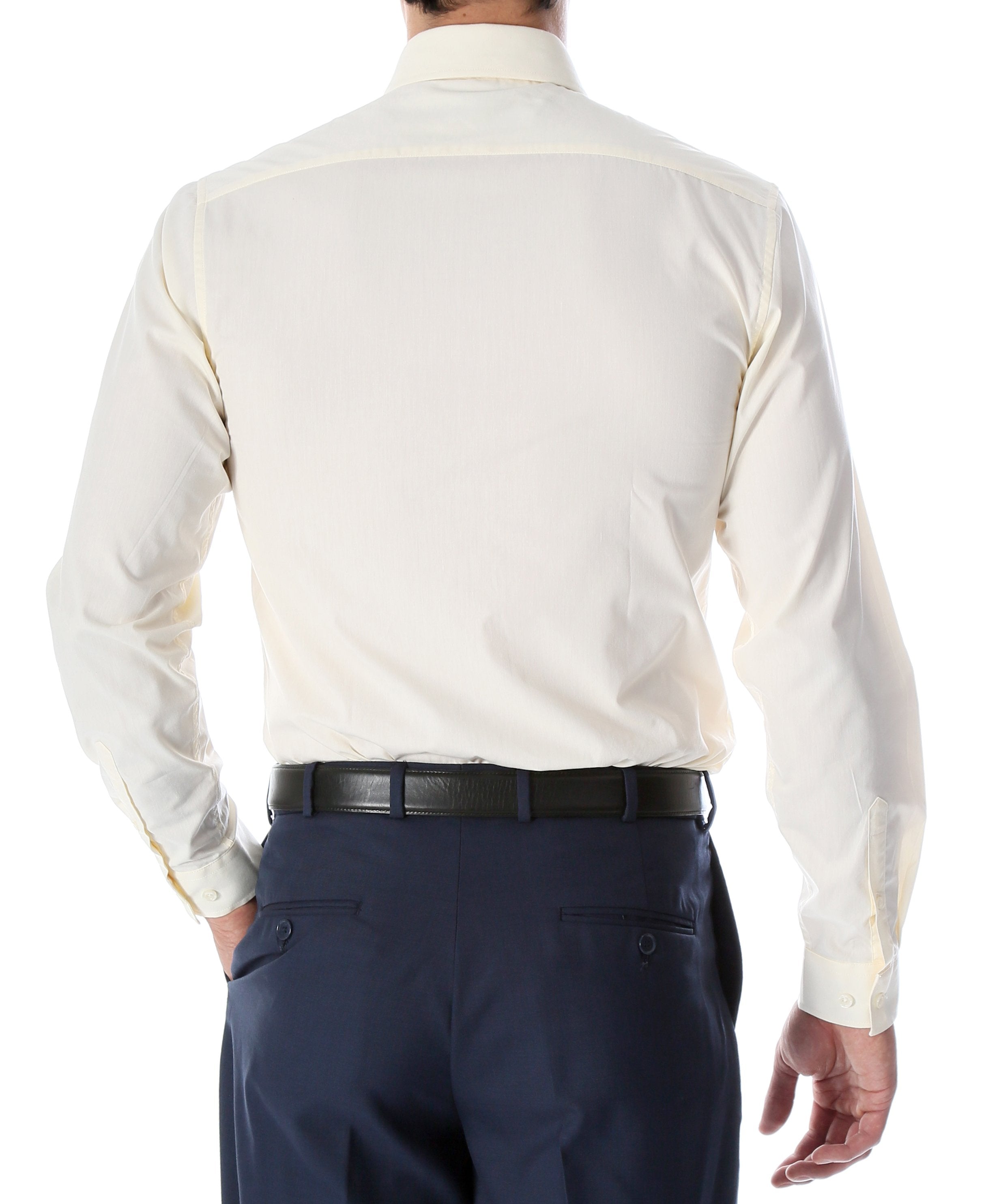 Daniel & Elissa Ivory Slim Fit Cotton Blend Dress Shirt X-Large Daniel & Elissa Ivory Slim Fit Cotton Blend Dress Shirt X-Large