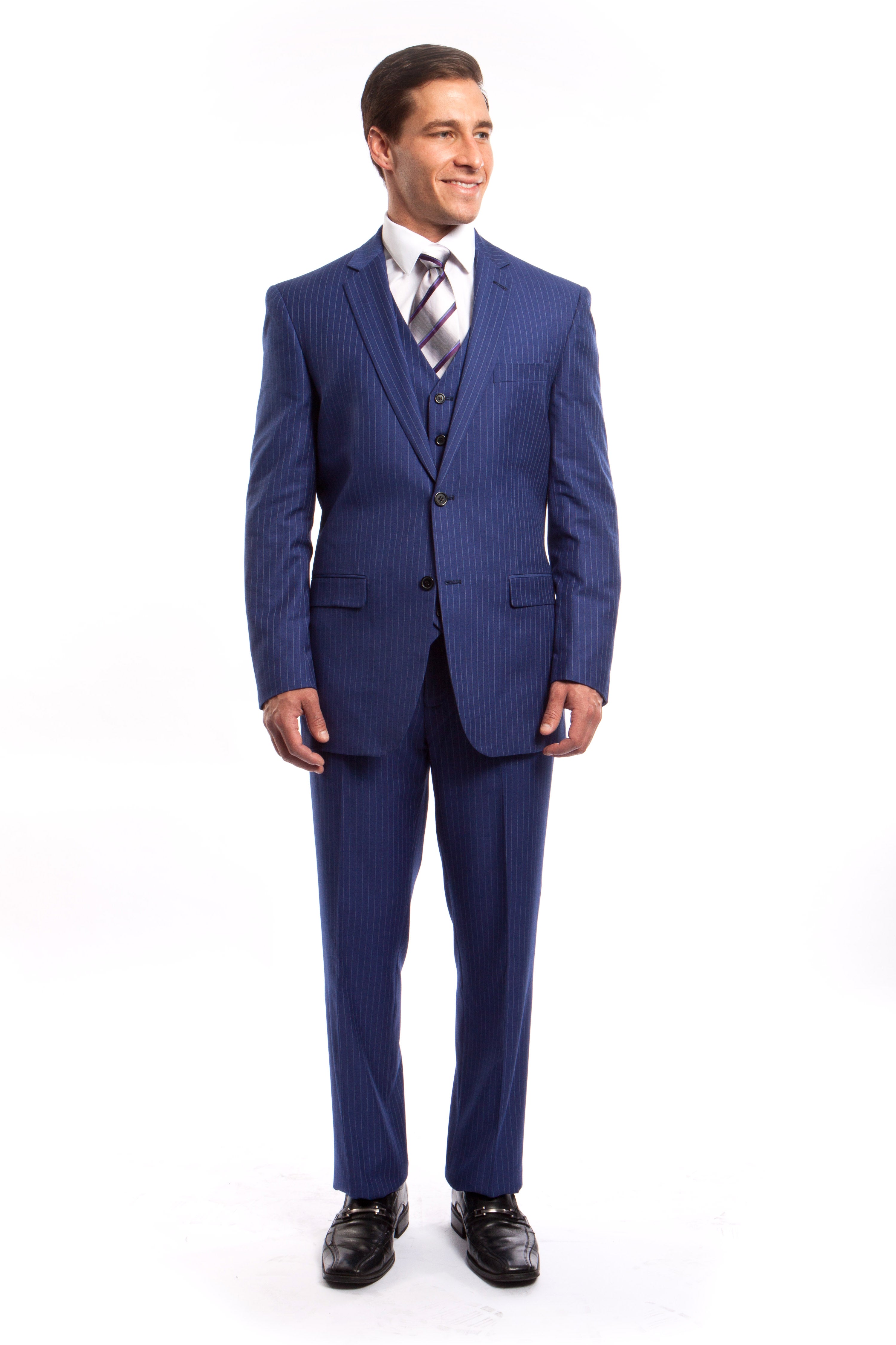 Blue Suit For Men Formal Suits For All Ocassions M120-04 Blue / 48R/42W / M120-04 Blue Suit For Men Formal Suits For All Ocassions M120-04 Blue / 48R/42W / M120-04