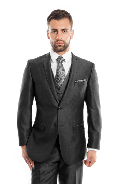 スーツ GIORGIO ARMANI Stretch Suit Black 52 Giorgio Armani Men's Textured Wool-Silk Solid Classic Fit Suit