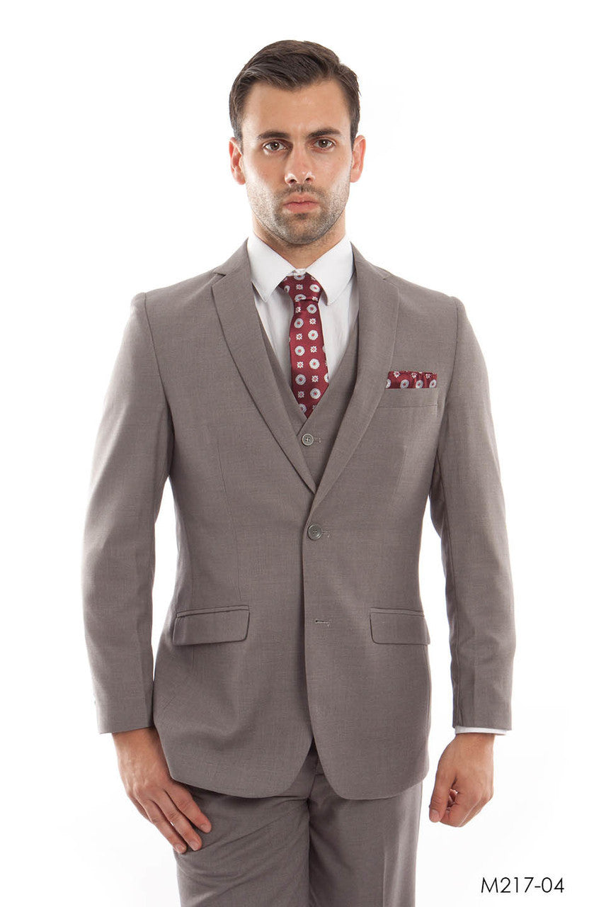 Dark Tan Suit For Men Formal Suits For All Ocassions M217S-04
