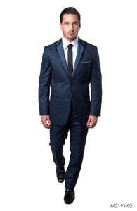 Blue / Black Suit For Men Formal Suits For All Ocassions M219S-02