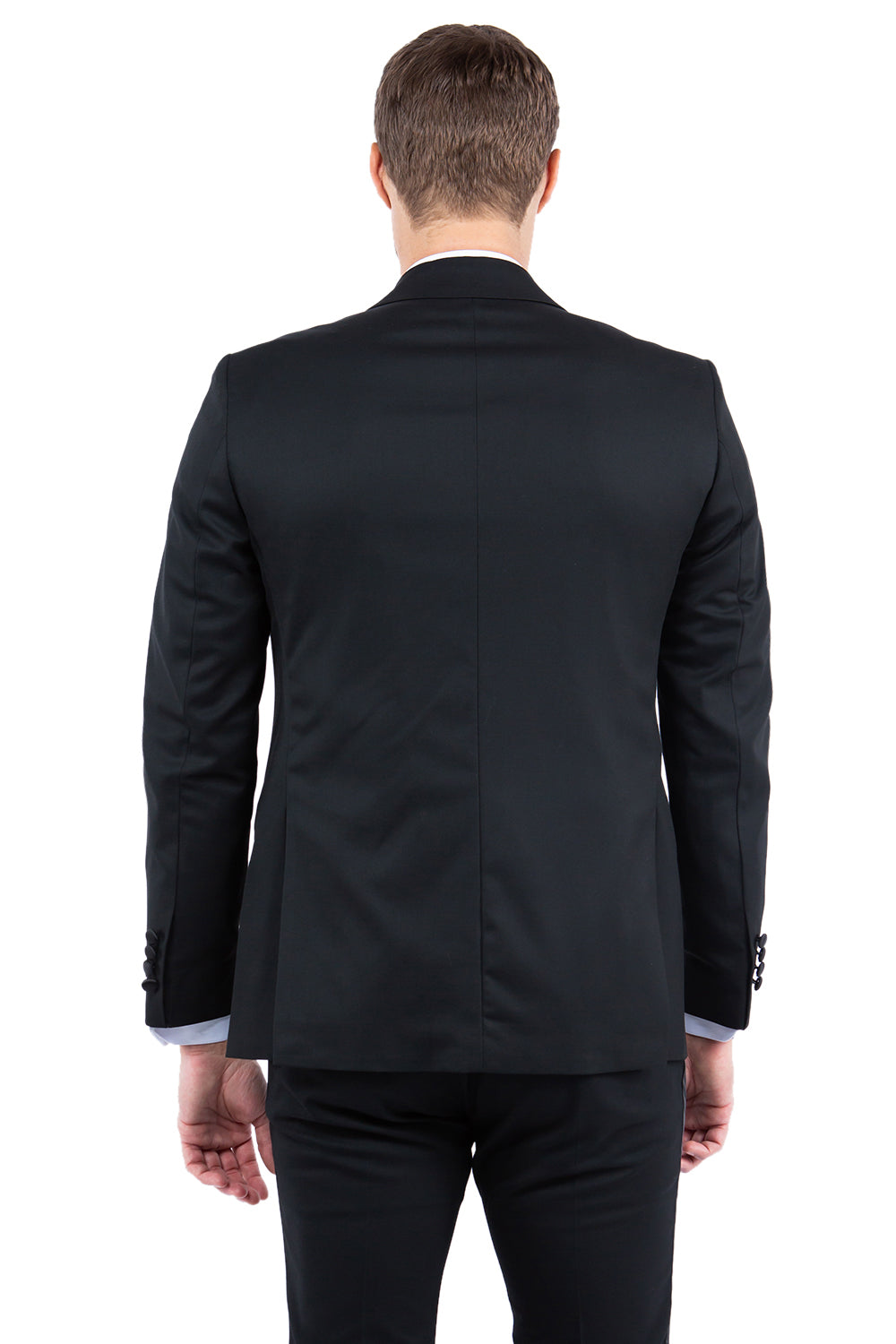 Black Zegarie Peak Lapel Tuxedo Jacket For Men MJT365-01