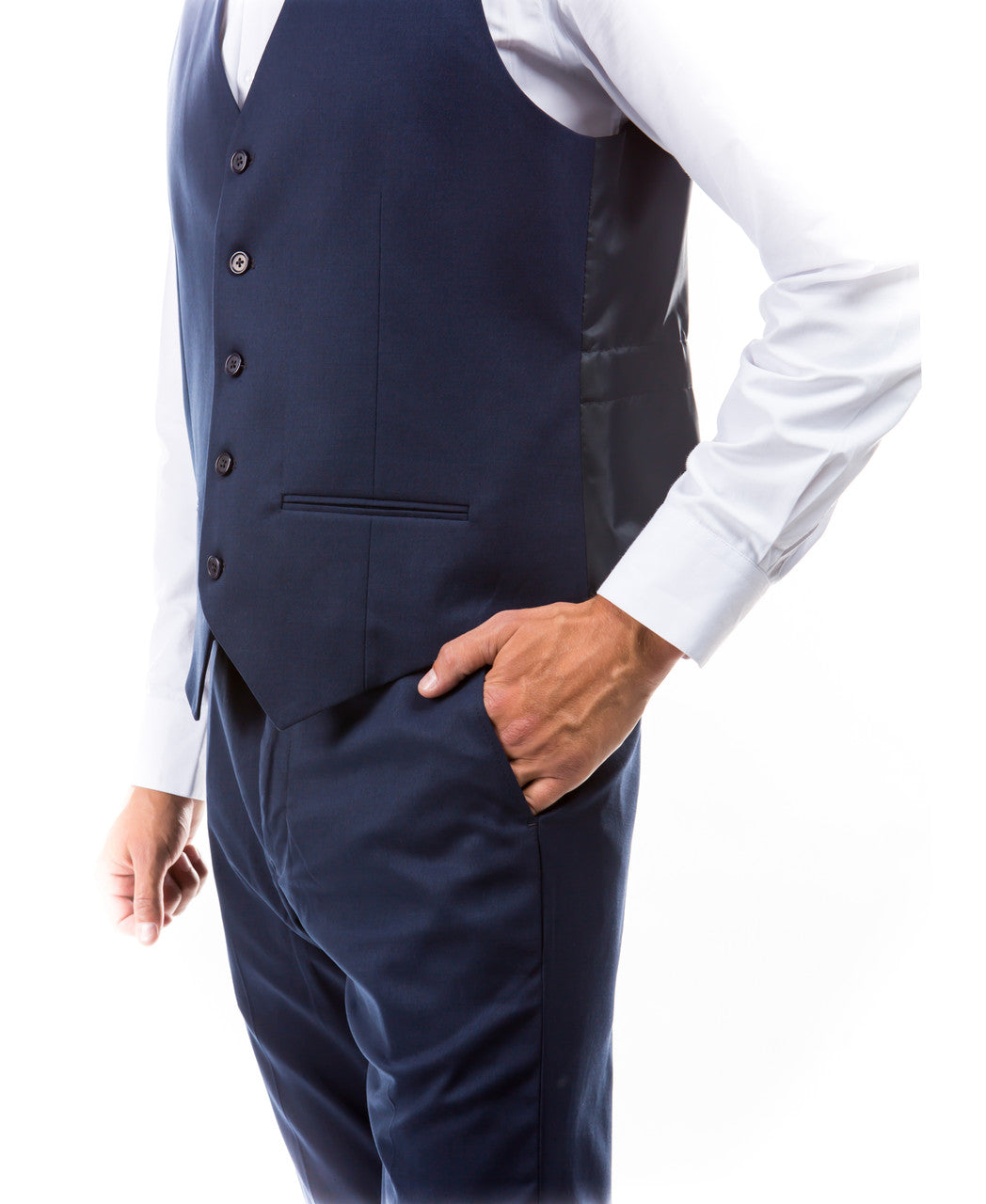 Dark Grey Zegarie Suit Separates Solid Men's Vests For Men MV346-03